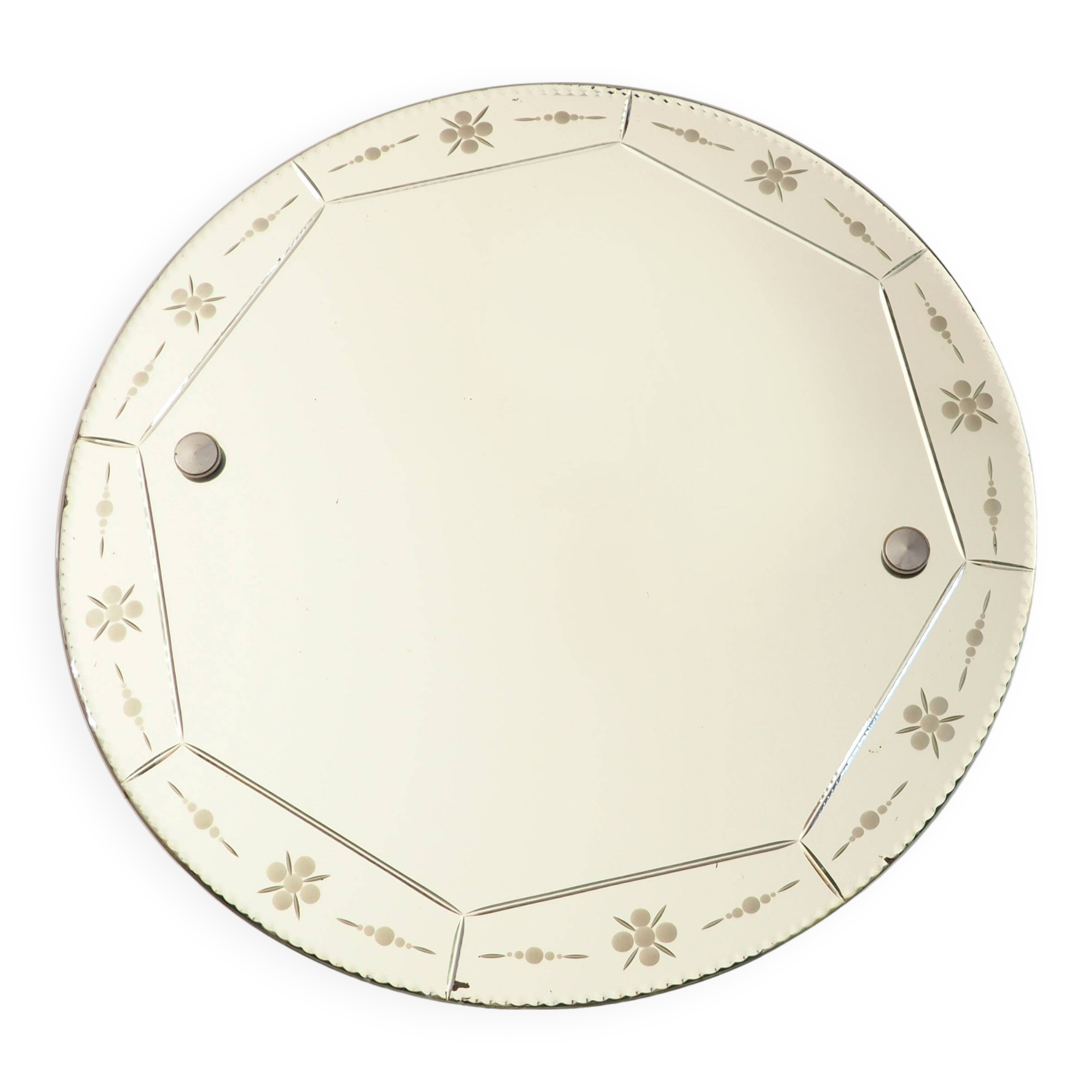 Chiseled mirror called Venetian diam 60cm