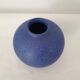 Blue ceramic ball vase diameter 19cm