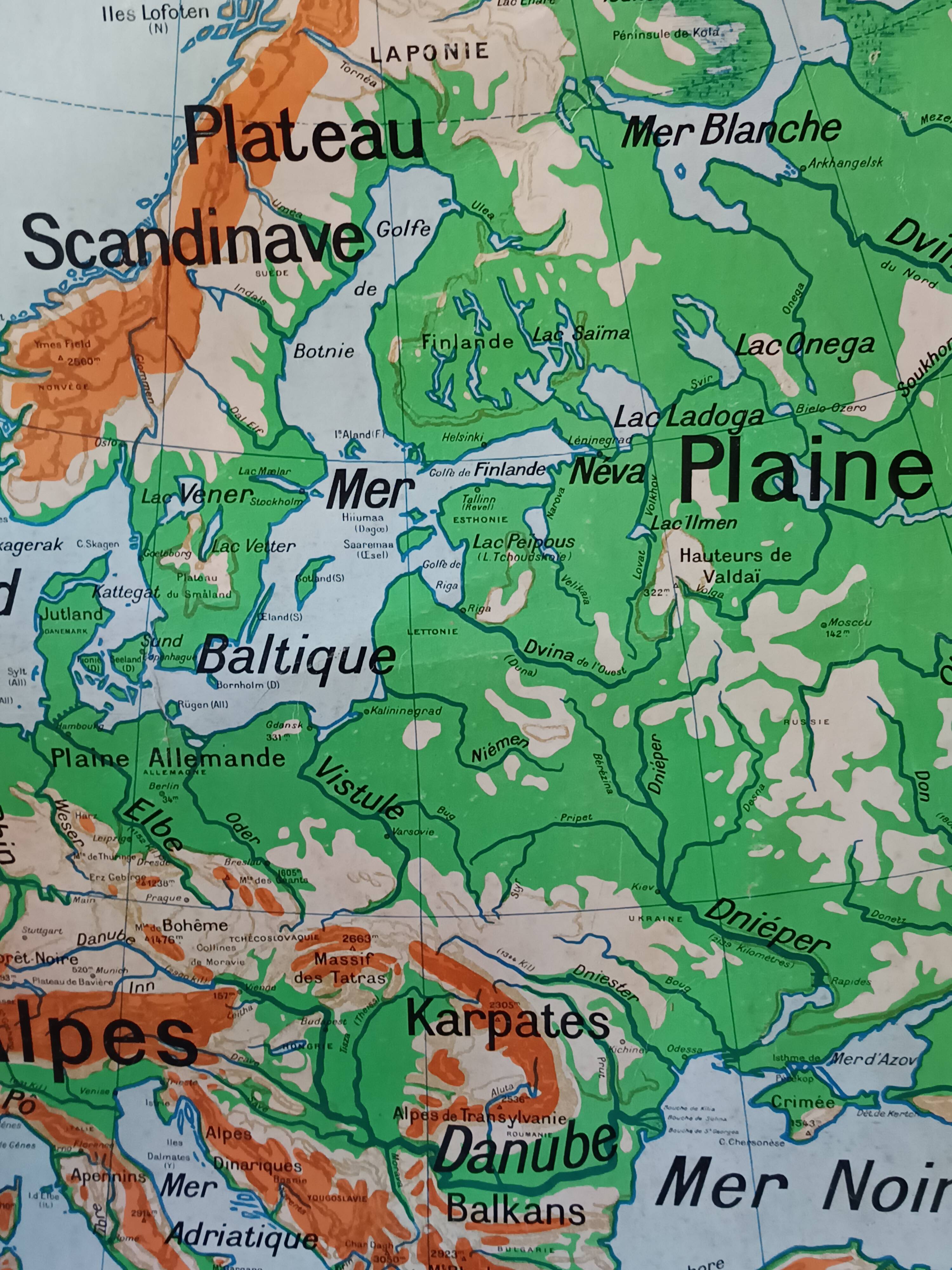 old school map 1950 Paul Vidal Labache n°12