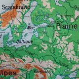 old school map 1950 Paul Vidal Labache n°12