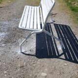 Iron and wood bench of the 50s foldable