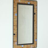 Cast iron and mosaic tiles mirror, 1960s.