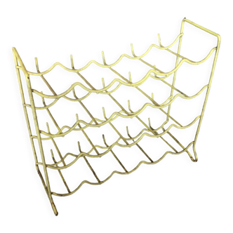 Old bottle holder holder yellow metal