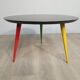 Table basse ronde pieds compas