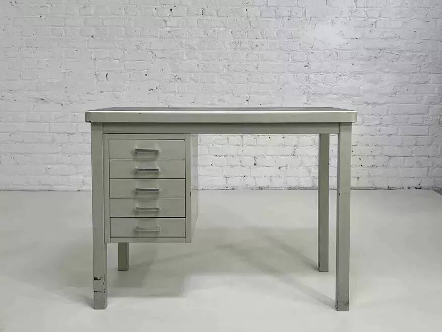 1950s metal and industrial style desk