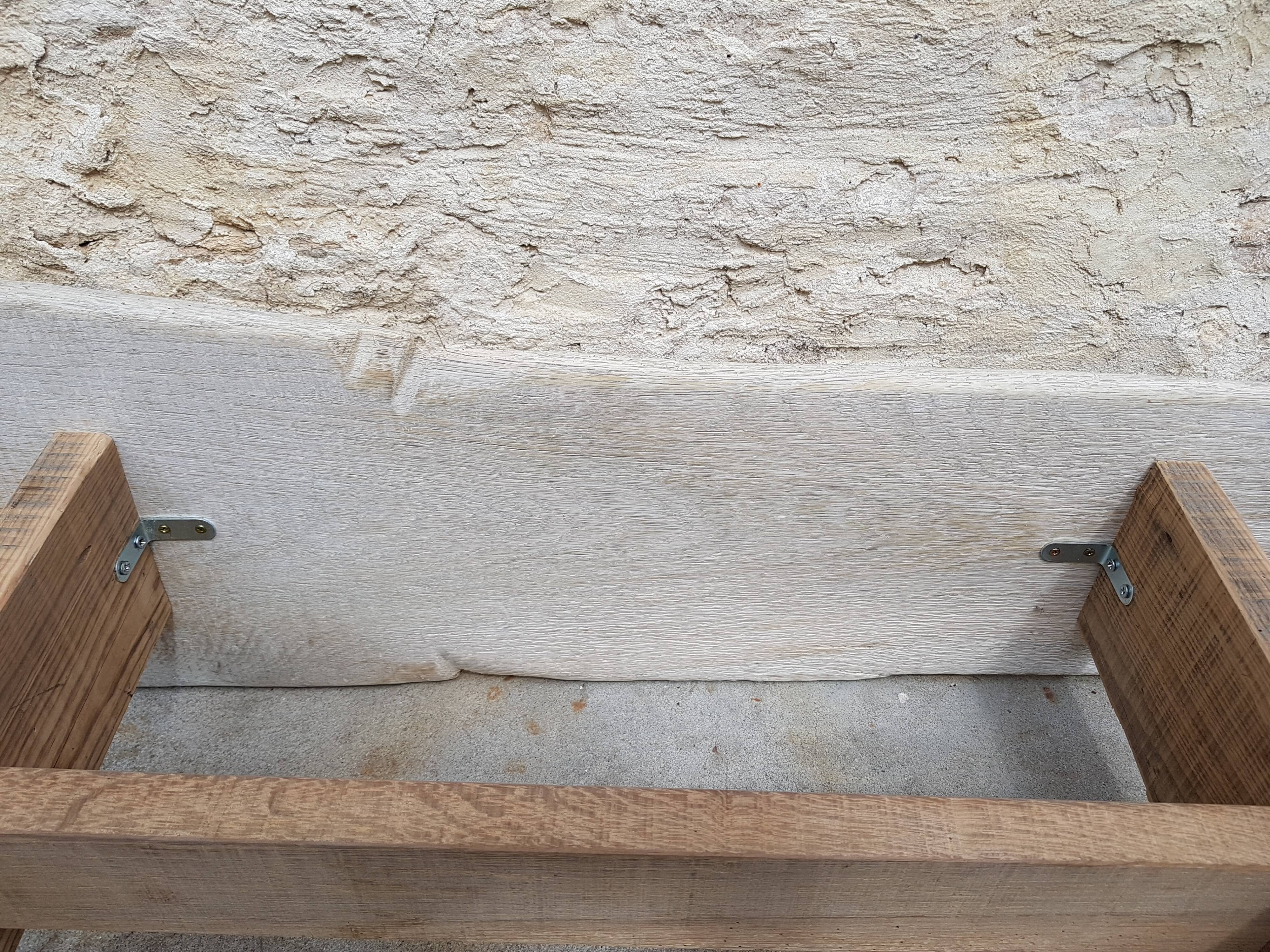 Small old wooden bench