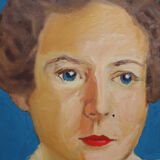 Portrait woman painting