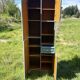 Antique Blue Wooden Column Cabinet