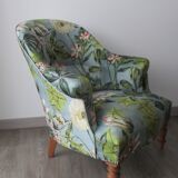 Flowery toad armchair
