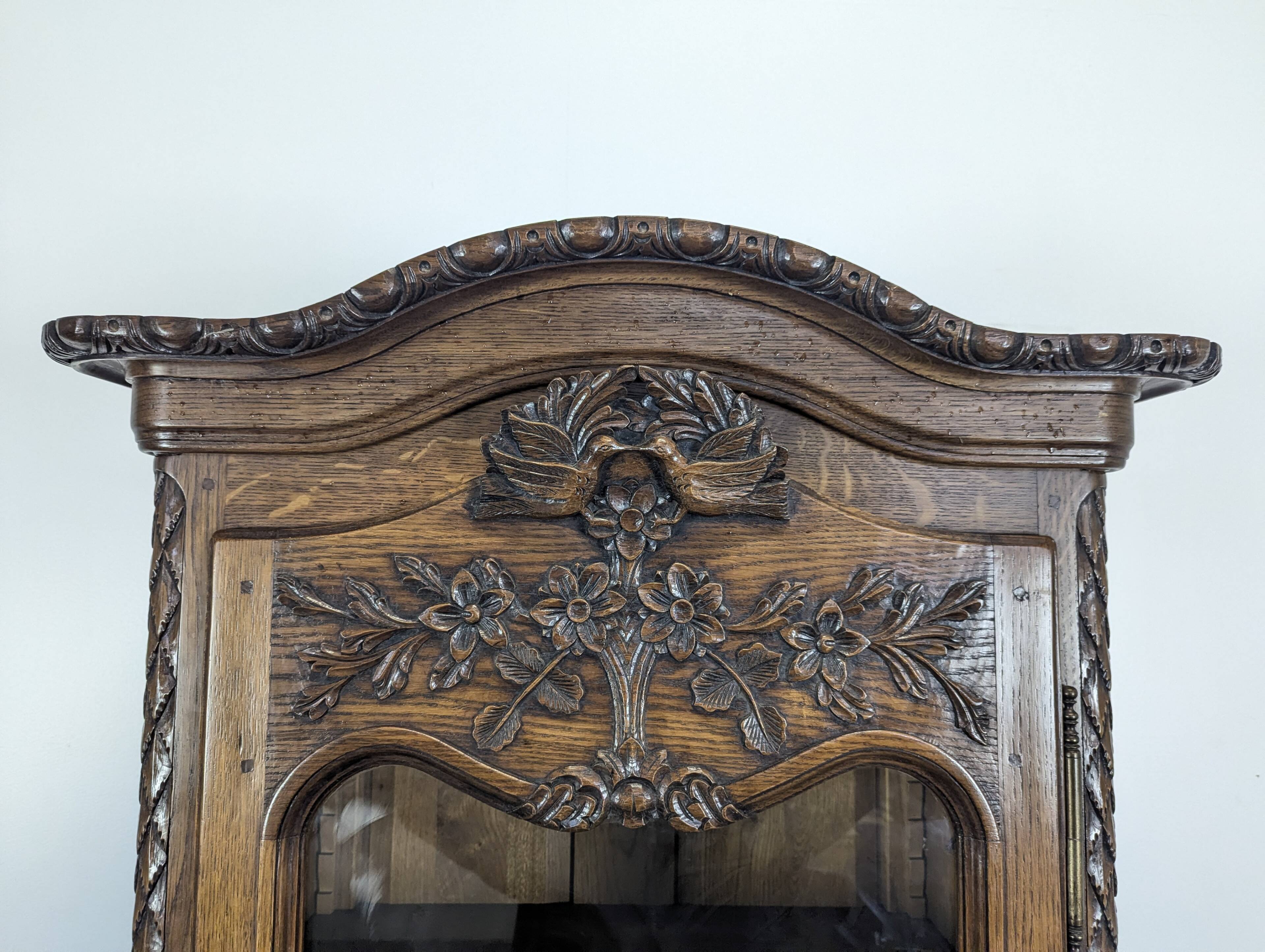 Norman oak display cabinet