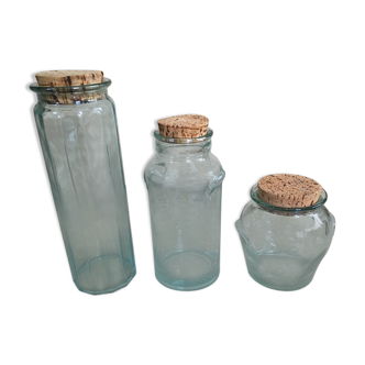 Series of 3 jars