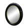 Pair of witch mirrors from the Napoleonic III era, 42.5/34.5cm, black and gold, curiosity, glass.