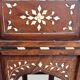 Hoshiarpur octagonal side table, rosewood, mother-of-pearl and bone, 1880
