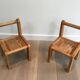 Paire de chaises d'enfants