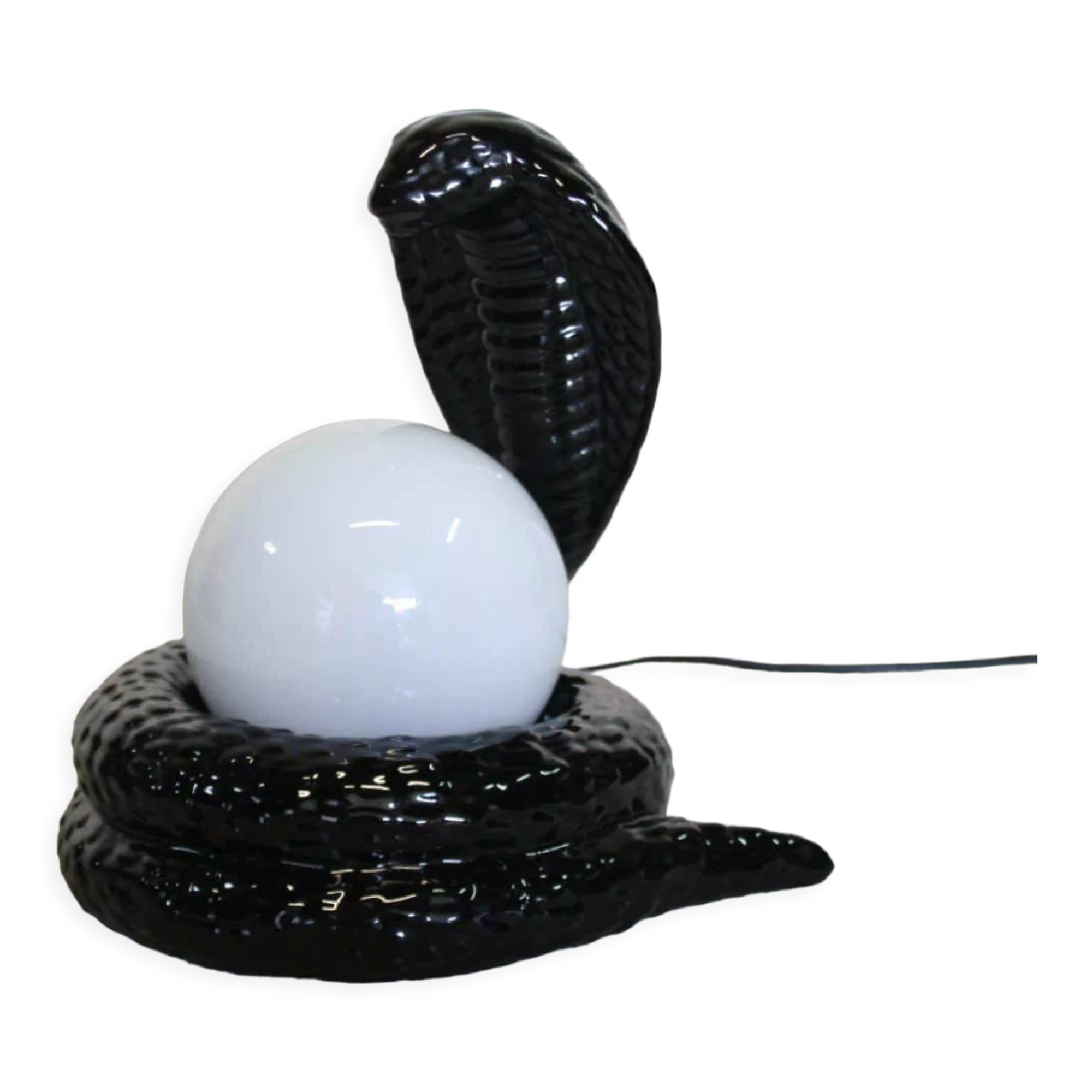 Vintage cobra snake lamp