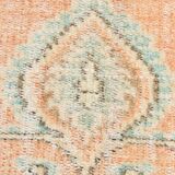 6x9 Peach Orange Antique Vintage Rug 175x293Cm SK 21471