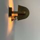 Pair of vintage modernist wall lights, adjustable in brass, France 1940
