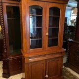Sideboard library showcase two mahogany bodies late nineteenth style Louis-Philippe