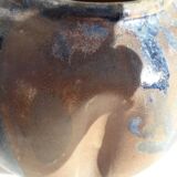 Signed stoneware ball vase