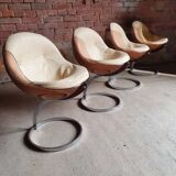 Set of four chairs sphere by Boris Tabacoff