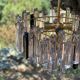 Venini trihedron chandelier in Murano glass