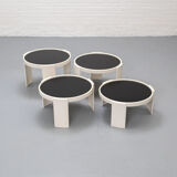 Cassina 780/783 Nesting Tables Gianfranco Frattini 1970s