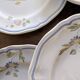7 hand-painted earthenware dessert plates – France, 1950s
