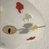 Glass pendant light 1970 Space age