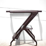 Serving rolling trolley, wood service, 50's