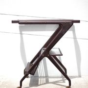 Serving rolling trolley, wood service, 50's