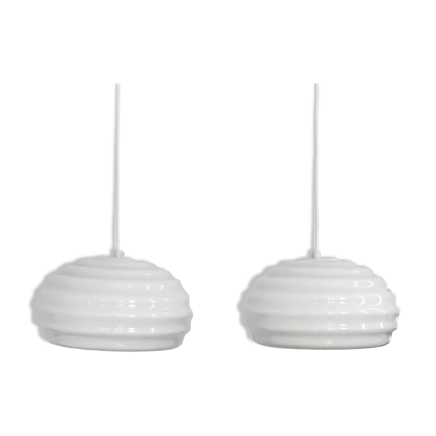 Hand blown Verner Panton Lamps by Holmegaard