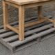 Solid oak farmhouse table – 4 to 6 diners