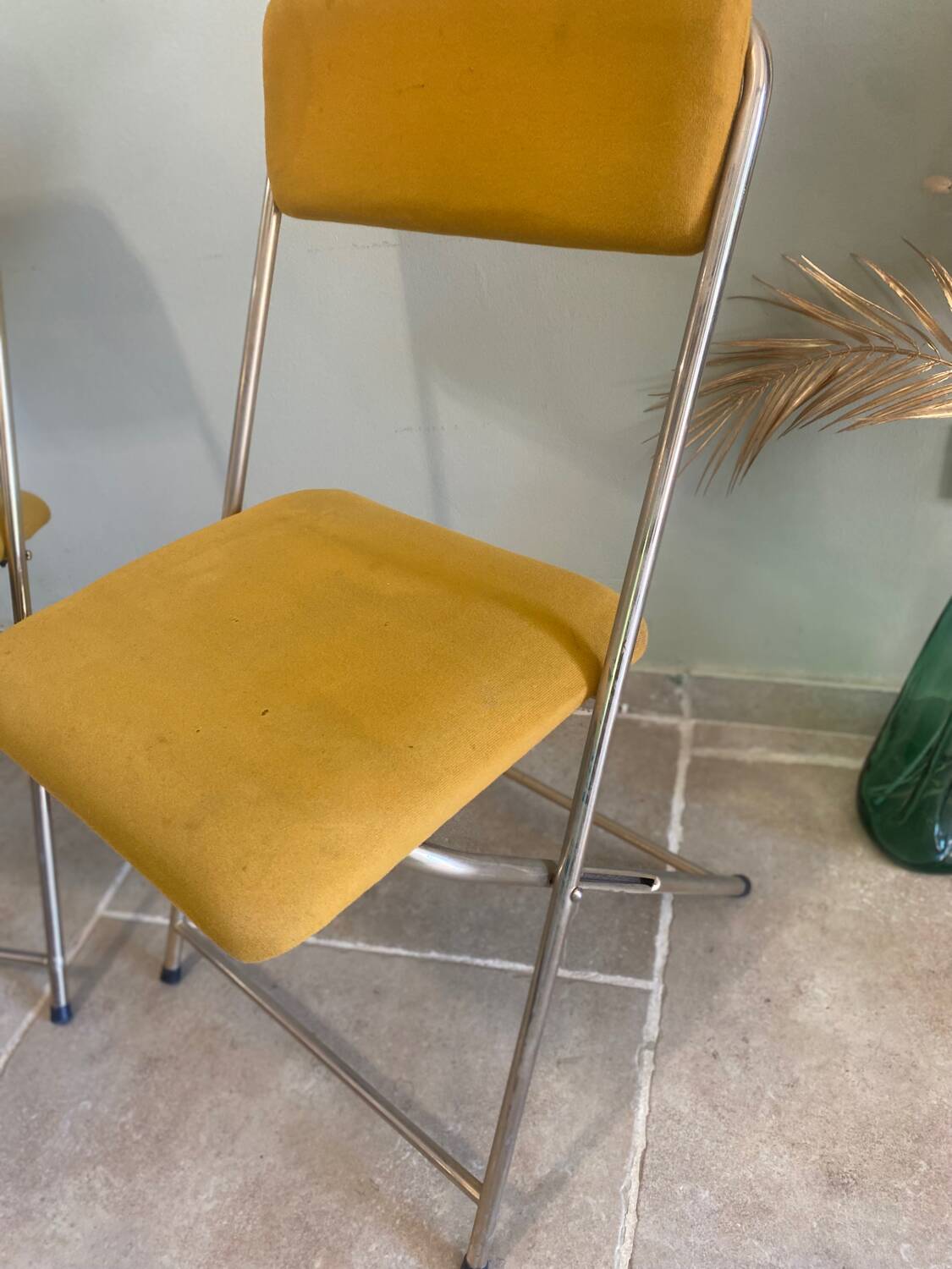 Pair of vintage folding chairs