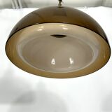 Mid-century modern pair of plexiglass chandelier by Candle