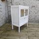 Patinated glass sideboard