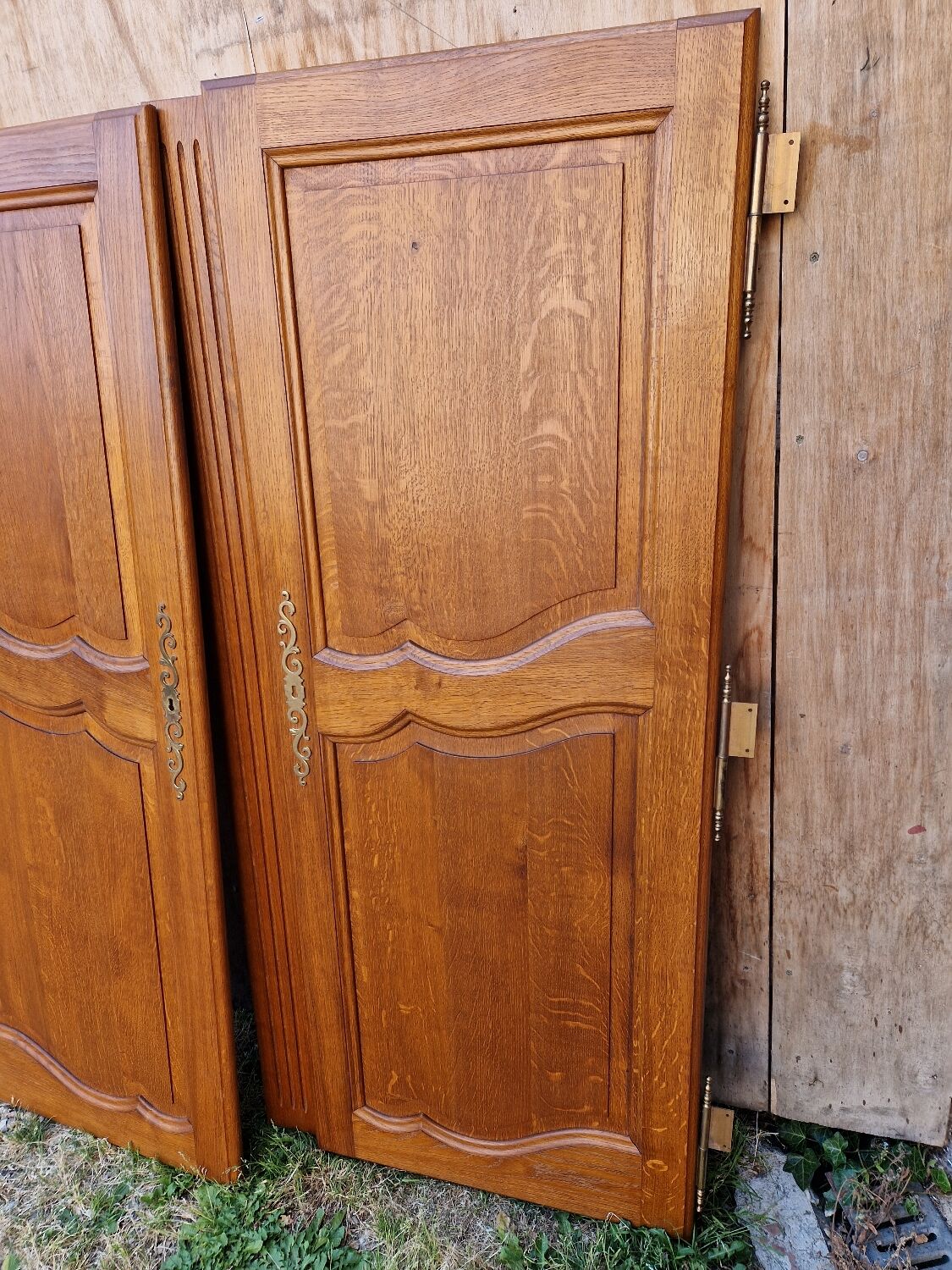 Paire de portes en chene