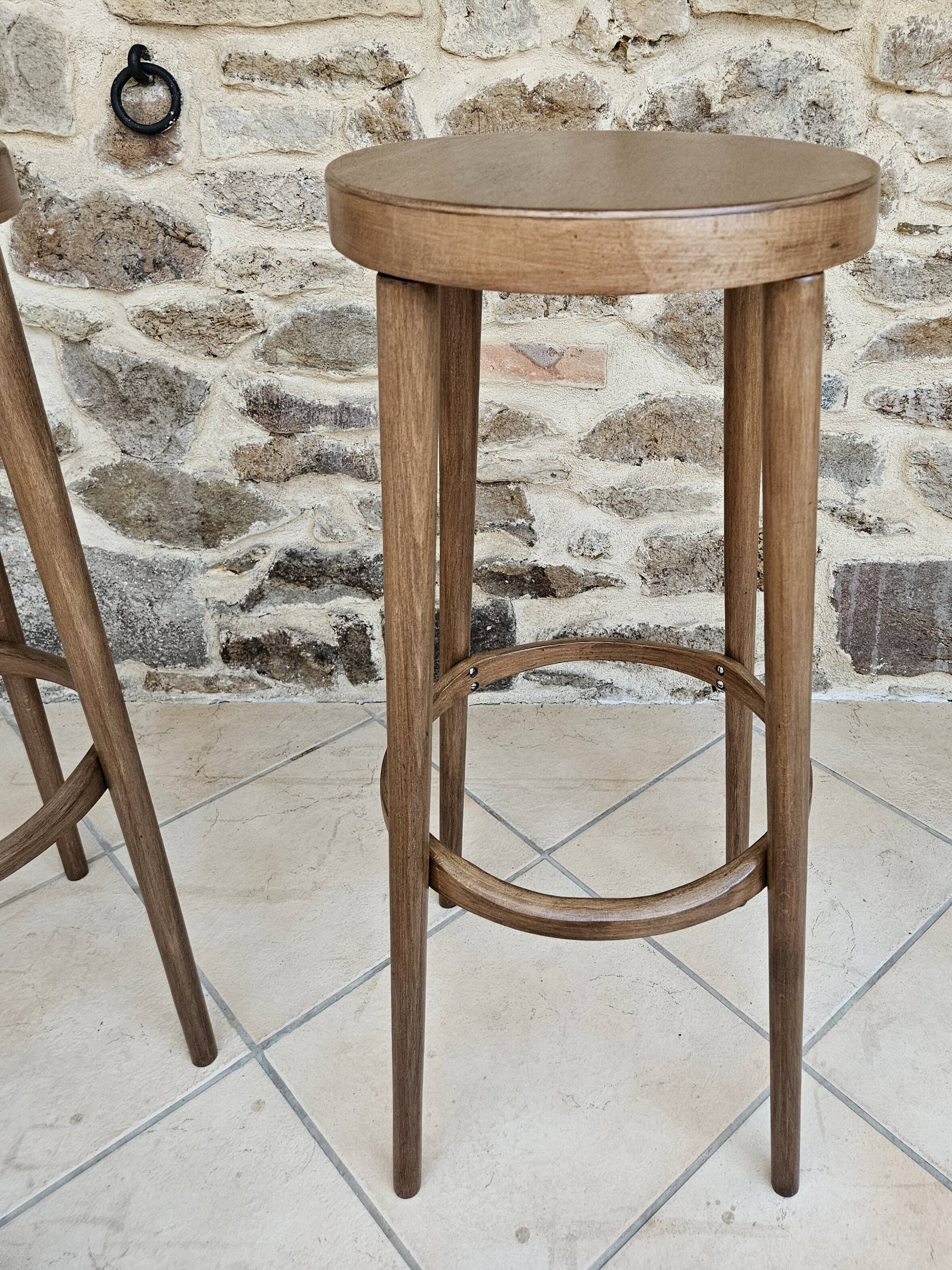 Paire tabourets hauts Baumann