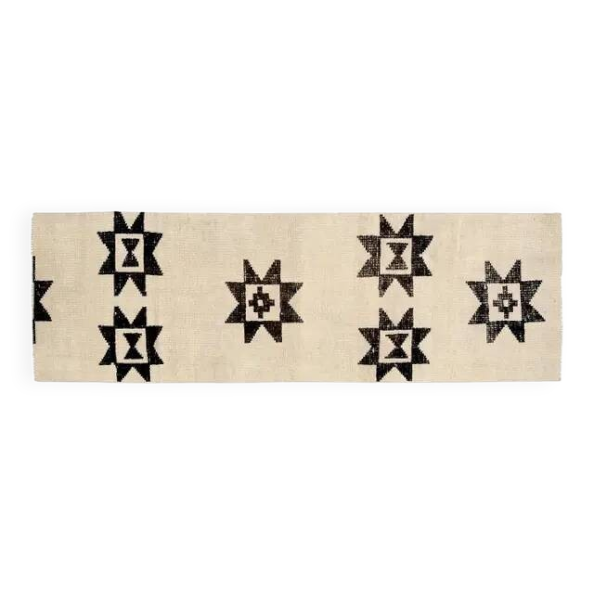 1970s Vintage Turkish Oushak Handmade Wool Cotton Beige Runner Rug 88x279