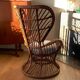 Conte armchair by Biancamano in rattan by Gio Ponti and Lio Carminati, Italy 1960s