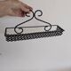 Spice rack in black openwork metal
