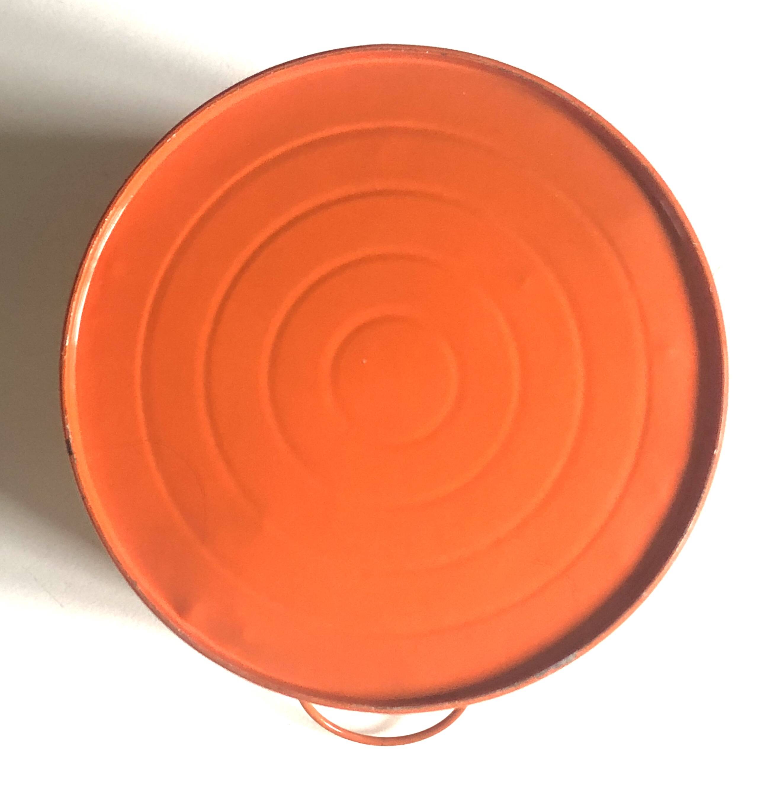 Orange zinc jar