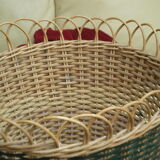 Wicker paper basket