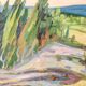 Oil painting on Swedish panel from the mid-century "Forest Landscape" - Vintage and framed