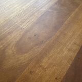 Dining table with a solid teak extension