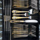 Varaguen 70-piece 23-carat gold-plated cutlery set