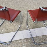 Pairs of Marcel Breuer chairs b33 camel.