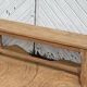 Pair of antique benches in raw solid oak - 1.60m