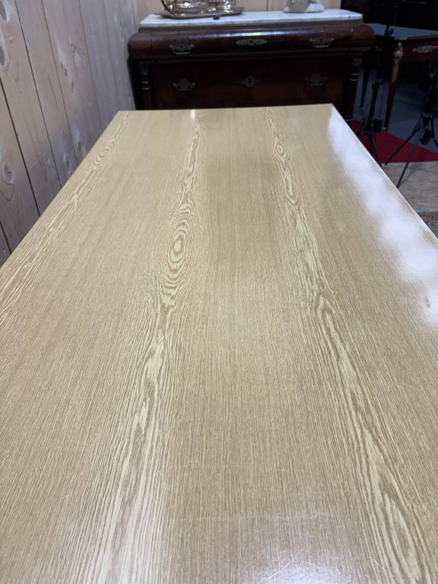 Oak and Formica dining table