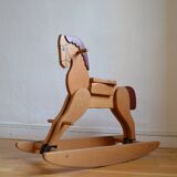 Wooden rocking horse