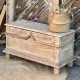 Antique oak solid wood chest bank